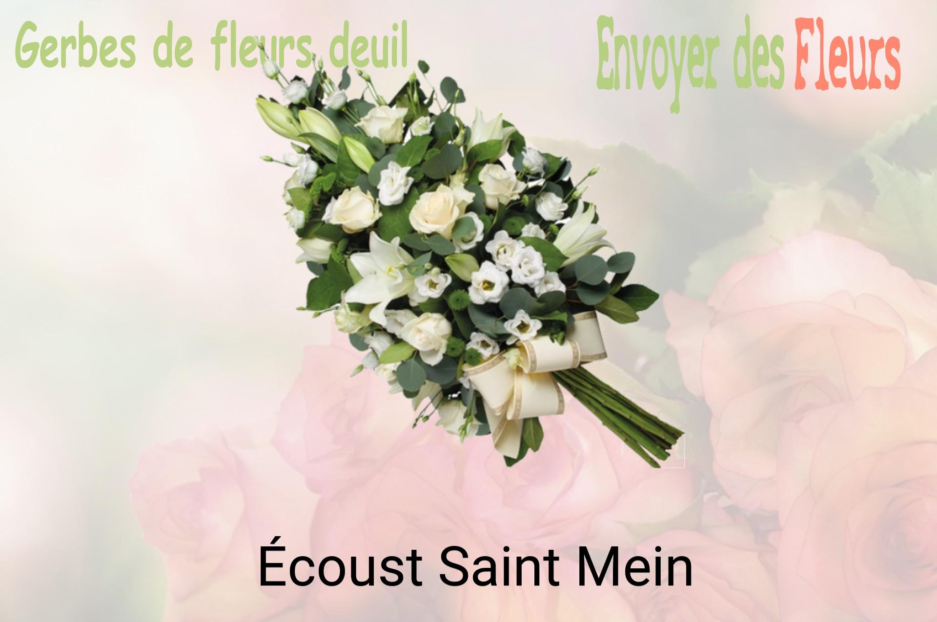 Gerbe de fleurs de deuil livrée à Écoust-Saint-Mein